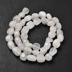 Natural White Jade Beads Strands&nbsp;G-P497-01E-25