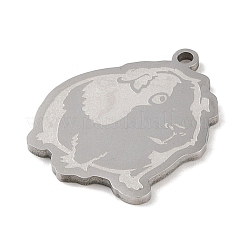 Non-Tarnish 201 Stainless Steel Pendants&nbsp;STAS-C095-13P