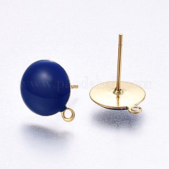 Ion Plating(IP) 304 Stainless Steel Stud Earring Findings&nbsp;X-STAS-P203-A03-02