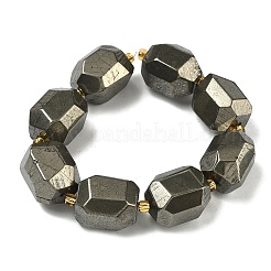 Natural Gold Pyrite/Golden Pyrite Beads Strands&nbsp;G-G459-C01-01