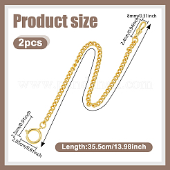 2Pcs Iron Clip Pocket Watch Chain&nbsp;DIY-GA0009-69G