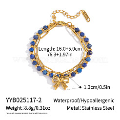 Natural Lapis Lazuli Beads Charm Bracelets&nbsp;RD4609-2