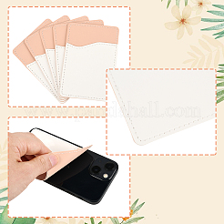 10Pcs PU Leather Phone Back Adhesive Card Holder&nbsp;AJEW-SP0002-95A