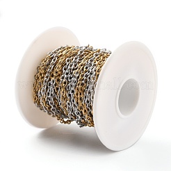 Two Tone 304 Stainless Steel Cable Chains&nbsp;CHS-B001-10