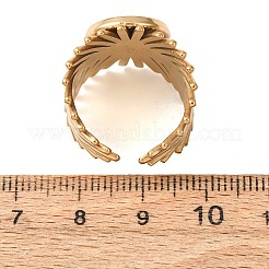 V-Shaped 304 Stainless Steel Cuff Ring Components&nbsp;SA-CBAC0DF-01C-G