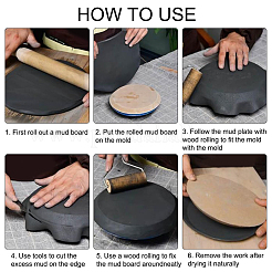 Round Pottery Tools Ceramic Plate Forming Mold&nbsp;DIY-WH0056-07A
