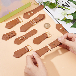 6 Sets PU Imitation Leather Sew on Toggle Buckles&nbsp;FIND-FG0001-83