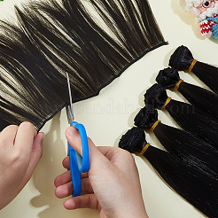 Plastic Long Straight Hairstyle Doll Wig Hair&nbsp;DIY-WH0588-49A