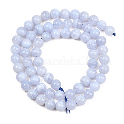Natural Blue Lace Agate Beads Strands&nbsp;G-D106-A01-6mm