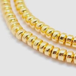 Electroplate Non-magnetic Synthetic Hematite Beads Strands&nbsp;G-L485-04A-G