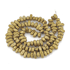 Electroplate Non-magnetic Synthetic Hematite Beads Strands&nbsp;G-T061-103J