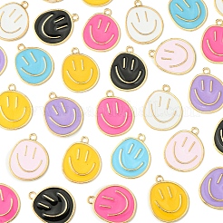 7 Colors Alloy Enamel Pendants&nbsp;ENAM-FS0002-05