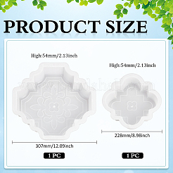 2Pcs Plastic Block Mold DIY Casting Concrete Wall Decorative Brick Moulds&nbsp;SIMO-WH0003-03
