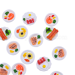 30Pcs 5 Style Resin Decoden Cabochons&nbsp;RESI-CJ0001-163