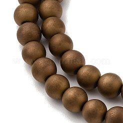 Electroplated Synthetic Non-magnetic Hematite Beads Strands&nbsp;G-H327-D02-02