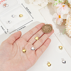 10Pcs 2 Colors Brass Pendants&nbsp;KK-BBC0029-65