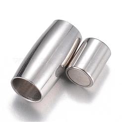 Tarnish Resistant 304 Stainless Steel Magnetic Clasps with Glue-in Ends&nbsp;STAS-G071-44P