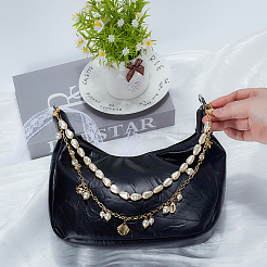 1Pc Ocean Acrylic Pearl Bead with Cable Chain Bag Decorative Chains&nbsp;HJEW-SC0003-26