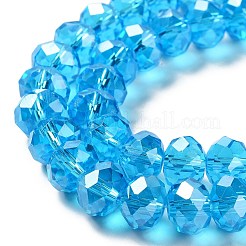 Anti-Tarnish Glass Beads Strands&nbsp;GR12MMY-20L