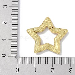 Rack Plating Brass Micro Pave Cubic Zirconia Twister Clasps&nbsp;KK-NH0002-14G-02
