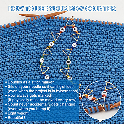 Triangle Ring Knitting Row Counter Chains&nbsp;HJEW-PH01722