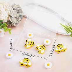10Pcs 2 Style Food Grade Eco-Friendly Silicone Beads&nbsp;SIL-SC0001-08
