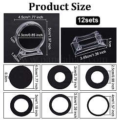 12 Boxs Acrylic Coin Storage Box&nbsp;AJEW-OC0014-17B
