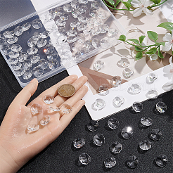 100Pcs Octagon Sew on Glass Rhinestone&nbsp;GLAA-SP0001-82A-02