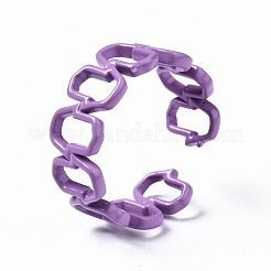 Spray Painted Brass Cuff Rings&nbsp;RJEW-S044-148