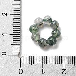 Natural Moss Agate Beads&nbsp;G-P557-01E