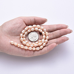 Natural Cultured Freshwater Pearl Beads Strands&nbsp;PEAR-N012-07G