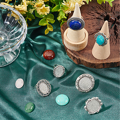 DIY Gemstone Finger Ring Making Kit&nbsp;DIY-SC0022-50