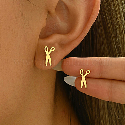 Scissor Stainless Steel Stud Earrings&nbsp;LP1180