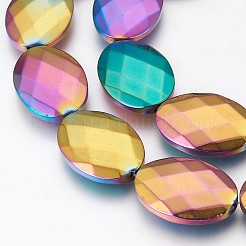 Electroplated Non-magnetic Synthetic Hematite Beads Strands&nbsp;G-P392-V