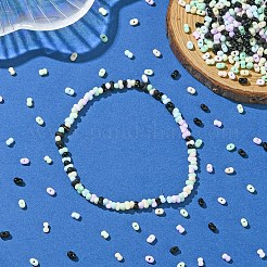 90g 9 Colors Glass Frosted Seed Beads&nbsp;SEED-YW0002-53A