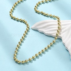 Brass Ball Chains Necklaces for Women&nbsp;NJEW-U035-02G