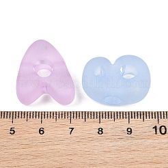 Frosted Transparent Acrylic European Beads&nbsp;AC-CBAE09B-07