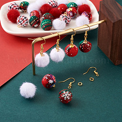 DIY Christmas Style Earring Making Kits&nbsp;DIY-TA0008-88