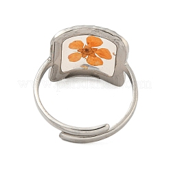 Brass Adjustable Rings for Women&nbsp;RJEW-G265-10P
