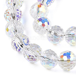 Transparent Electroplate Glass Bead Strands&nbsp;EGLA-TAC0003-04L