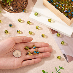 80Pcs AB Color Plated Glass Beads&nbsp;EGLA-TA0013-05