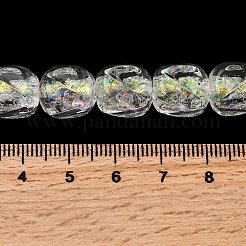 Handmade Foil Lampwork Beads Strands&nbsp;FOIL-C002-01C
