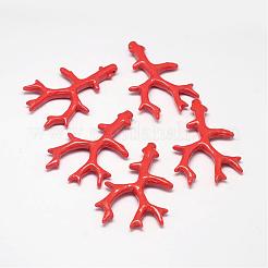Branch Dyed Synthetical Coral Big Pendants&nbsp;CORA-L041-01