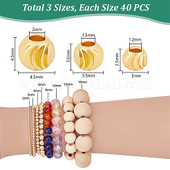 120pcs 3 Styles Brass Beads&nbsp;KK-PH0011-87