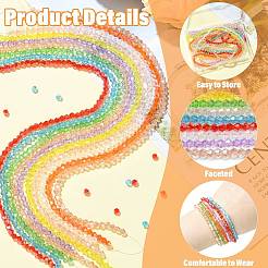 10 Strands 10 Styles Transparent Electroplate Glass Beads Strands&nbsp;EGLA-CJ0001-29