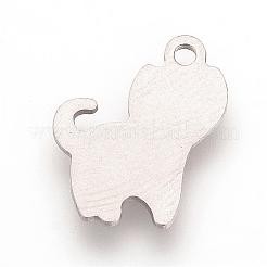 Tarnish Resistant 201Stainless Steel Kitten Stamping Blank Tag Pendants&nbsp;STAS-S057-19