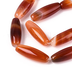 Natural Striped Agate/Banded Agate Beads Strands&nbsp;G-S280-10E