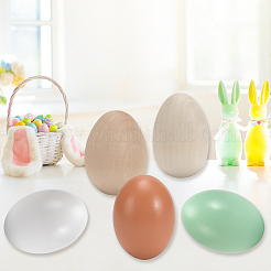 5Pcs 5 Colors Wood Egg Shape Toy&nbsp;WOOD-SP0001-92