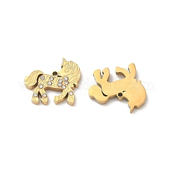 304 Stainless Steel Rhinestone Pendants&nbsp;STAS-P449-02D-G