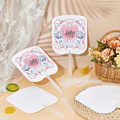 Fan Plastic Heat Transfer Blanks&nbsp;DIY-WH0580-53